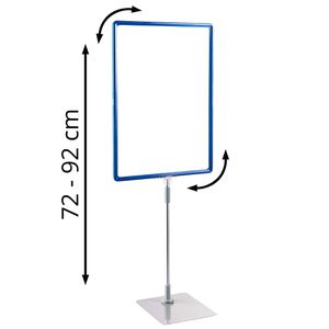 Infoständer Böttcher-AG aus Aluminium, blau, A3