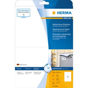Produktbild für Inkjet-Etiketten Herma 4600, Special, weiß