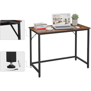 Produktbild für Schreibtisch Vasagle LWD41X, braun / schwarz