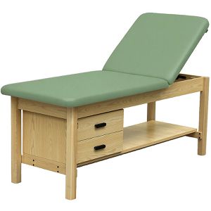 Produktbild für Behandlungsliege Teqler T170755, aus Holz, lindgrün