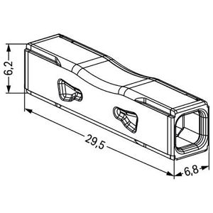 Produktbild für Verbindungsklemme Wago 2773-2401/995-020, 2 Leiter