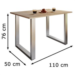 Produktbild für Esstisch VCM Xona U, 916802, sonoma eiche