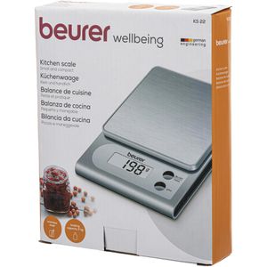Produktbild für Küchenwaage Beurer KS 22, mit Tara-Funktion, Teilung 1 g