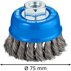 Produktbild für Drahtbürste Bosch Pro gezopft, Topfbürste