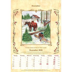 Produktbild für Bildkalender Alpha 100 jähriger Kalender Jahr 2026