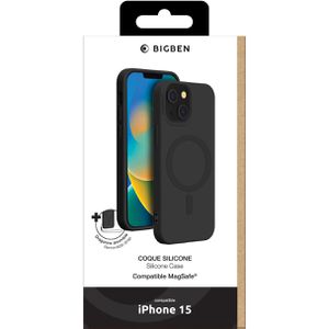 Produktbild für Handyhülle Bigben Soft-Flex Case, MagSafe, schwarz