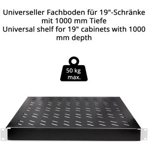Produktbild für Netzwerkschrank-Fachboden LogiLink 70 - 85 cm Einbautiefe