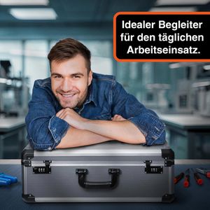 Produktbild für Transportkoffer YPC TitanCase XXL, abschließbar, aus Aluminium
