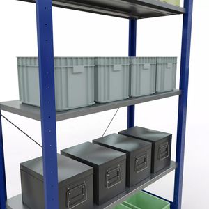 Produktbild für Schwerlastregal Schulte 12640-B, 5 Metallböden