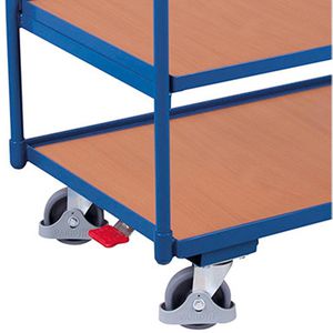 Produktbild für Tischwagen VARIOfit sw-800.660, aus Metall &amp; Holz