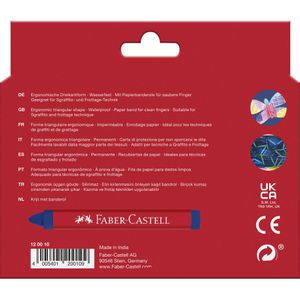 Produktbild für Wachsmalstifte Faber-Castell Dreikant 120010