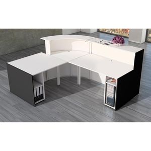 Produktbild für Empfangstheke Kerkmann Bari 3569, weiß / anthrazit