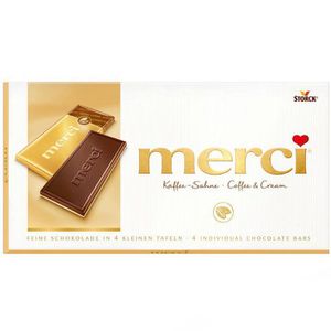 Tafelschokolade Merci Kaffee-Sahne