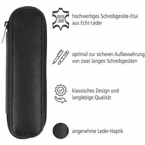 Produktbild für Stifteetui Online 90686 schwarz, für 2 Stifte