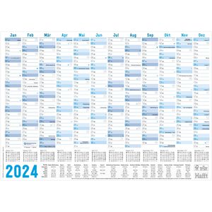 Plakatkalender Häfft 5757-2, gefalzt, Jahr 2022