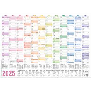 Plakatkalender Häfft 8021-8, gefalzt, Jahr 2024