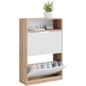 Schuhschrank Vicco Luca, sonoma eiche / weiß