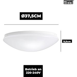 Produktbild für Deckenleuchte McShine Star, weiß, 3x E27-Fassung