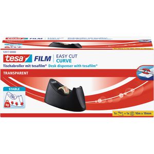 Produktbild für Klebebandabroller Tesa 53917 Curve, schwarz