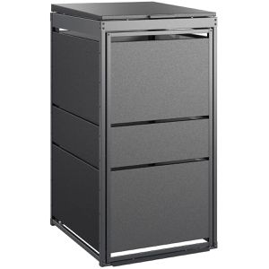 Mülltonnenbox MBOX24 Modern, Metall