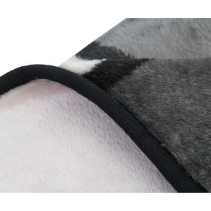 Produktbild für Kuscheldecke Gözze Antigua Cashmere Feeling, blau/silber/weiß
