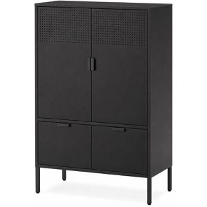 Highboard FlexiSpot CB10B-Hybrid, schwarz aus Metall