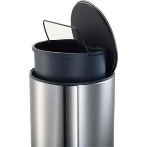 Produktbild für Mülleimer JosephJoseph Arc Slimline, silber