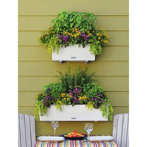 Produktbild für Blumenkasten Lechuza BALCONERA Cottage 50, weiß