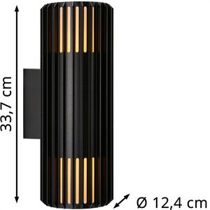 Produktbild für Wandleuchte Nordlux Aludra Double Seaside Aluminium außen IP54