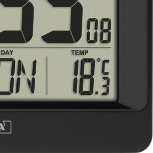 Produktbild für Wanduhr TFA 60.4519, Kunststoff, digital, Funkuhr