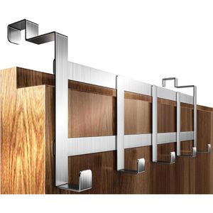 Produktbild für Türhaken 4smile für Innenseite, mit 5 Haken, silber