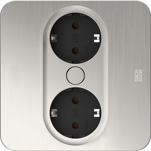 Einbausteckdose Bachmann 946.001 Twist 2, 2m Kabel