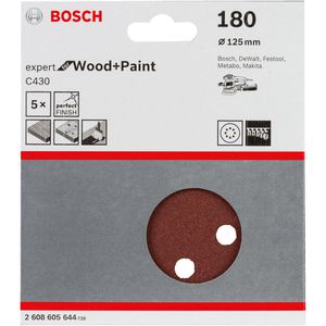 Produktbild für Schleifpapier Bosch C430 Wood and Paint, Körnung 180