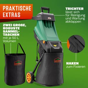 Produktbild für Häcksler Gardebruk 106536, 2400 Watt