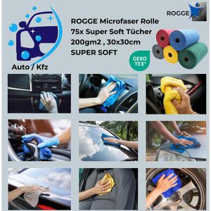 Produktbild für Allzwecktuch Rogge Mikrofaser-Rolle, 30 x 30 cm