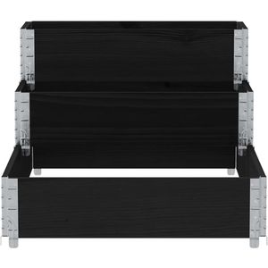 Produktbild für Palettenaufsatz vidaXL 4010310, schwarz, Holz