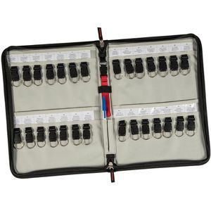 Produktbild für Schlüsselmappe Eichner 9201-00035, schwarz / rot