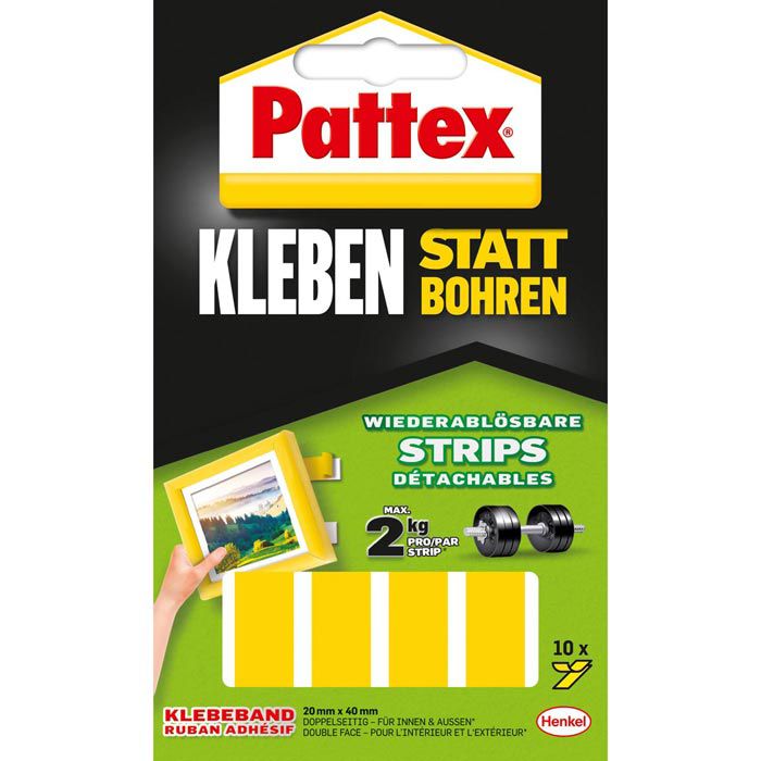Pattex Kleben statt Bohren Klebepads 10 Stück – Böttcher AG