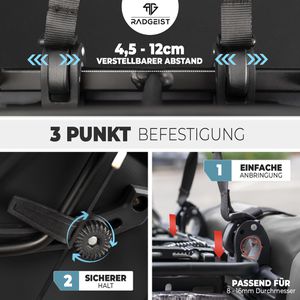 Produktbild für Gepäckträgertasche Radgeist PRF-20-76, grau, 20 Liter
