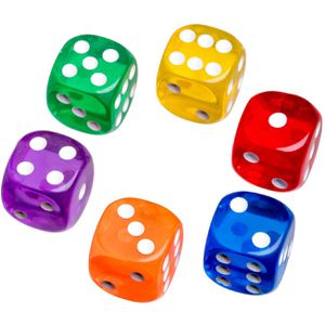 Würfel Philos 7272, transparent, bunt