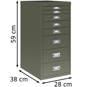 Produktbild für Schubladenschrank Bisley MultiDrawer, aus Metall
