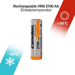 Produktbild für Akku Camelion High Energy, 1,2 V, 2700 mAh