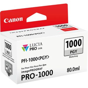 Produktbild für Tinte Canon PFI-1000PGY Foto grau