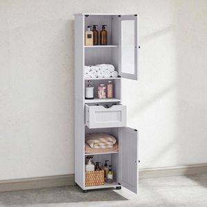 Produktbild für Badschrank Vasagle BBK163T44, weiß