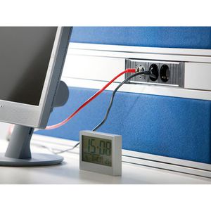 Produktbild für Steckdosenleiste Bachmann Step Alu, mit GST18