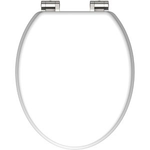 WC-Sitz Schütte White 84100, oval, aus Holz