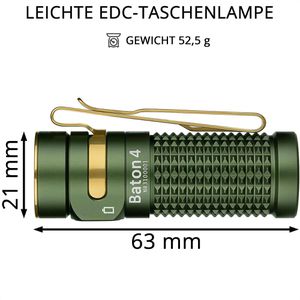 Produktbild für Taschenlampe Olight Baton 4 Kit, LED, aufladbar