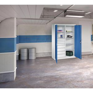 Produktbild für Werkzeugschrank CP-Möbel 8931-305, aus Metall, grau / blau
