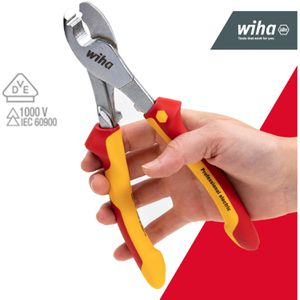 Produktbild für Kabelschere Wiha 43666, Z50306, bis 60 mm², VDE-geprüft