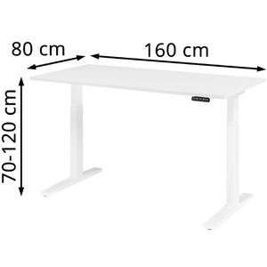Produktbild für Schreibtisch Hammerbacher XMKA 16, weiß / weiß